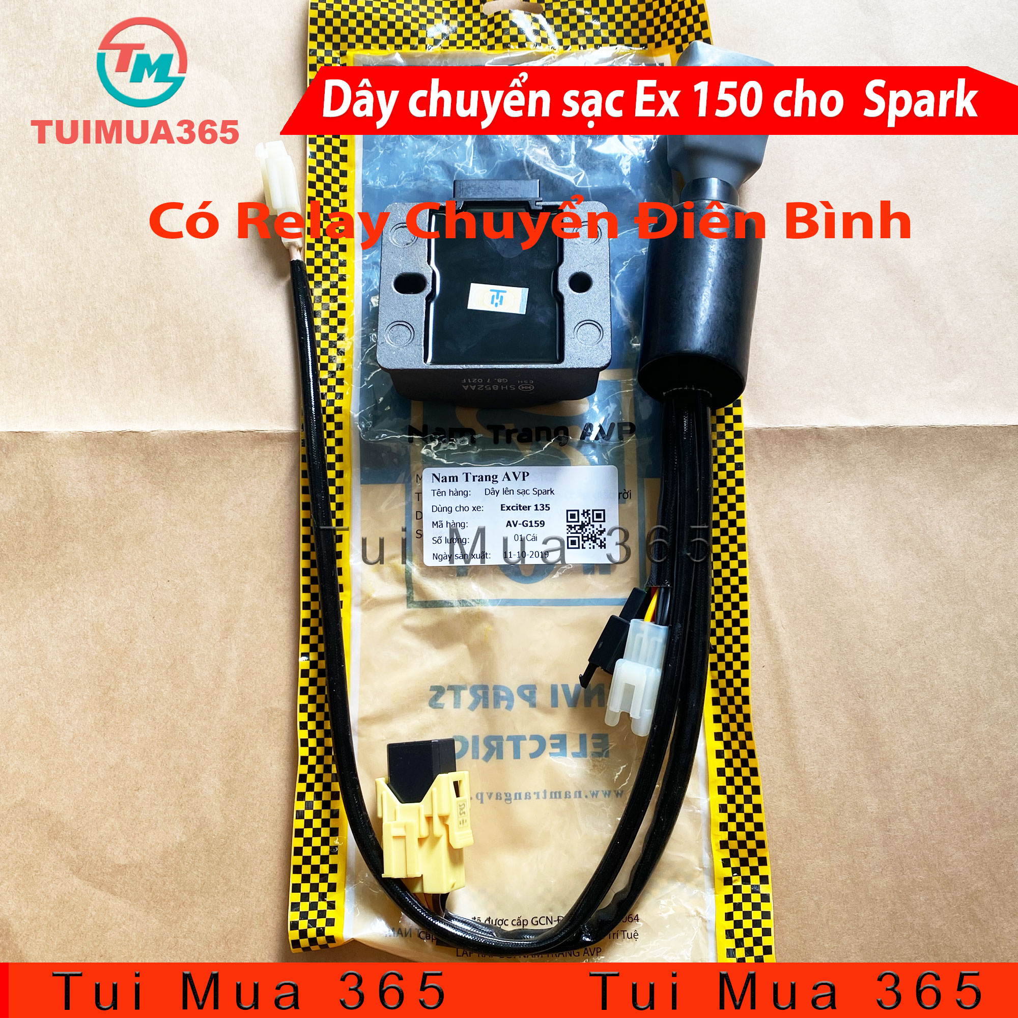 FULL BỘ DÂY CHUYỂN SẠC EXCITER 150 CHO SPARK 135CC