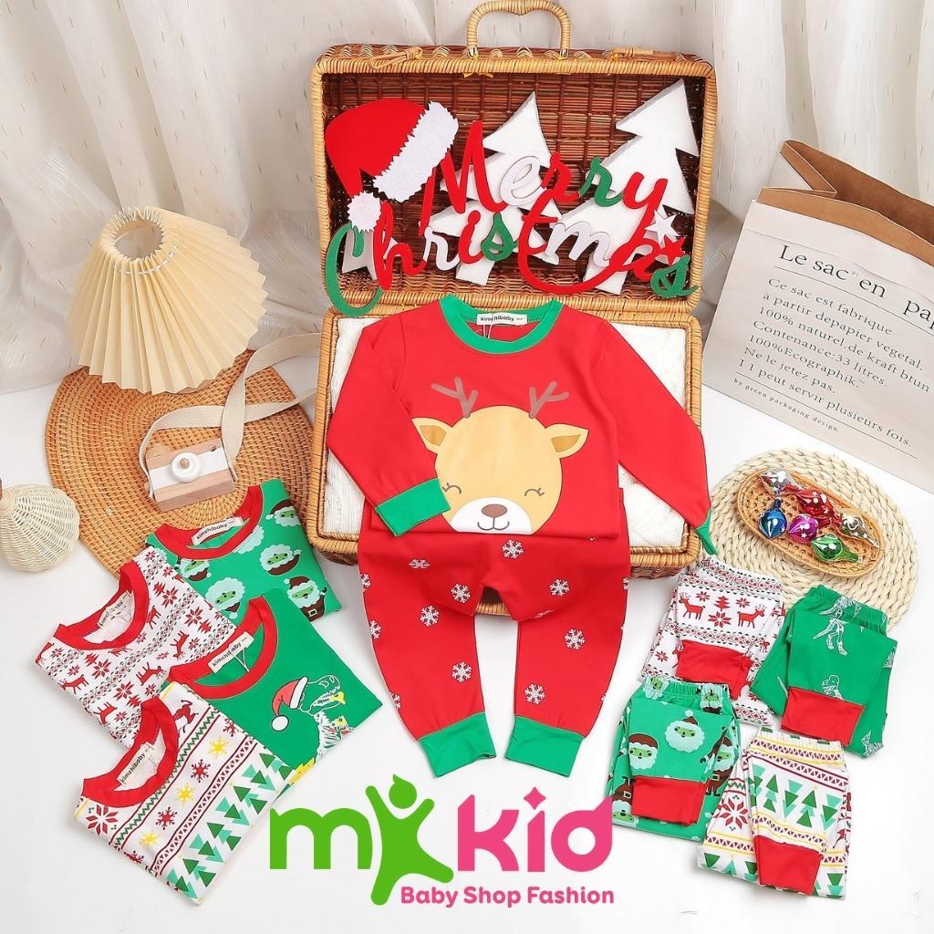 Đồ Giáng Sinh Cho Bé Bộ NOEL Minky Mom Cho Bé Trai Bé Gái Chất Cotton 100% dày dặn và giử ấm tốt cho bé