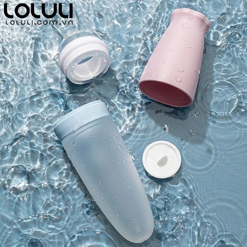 Bình muỗng ăn dặm Loluli nhựa PP và silicon cho bé ăn dặm uống sữa - 100ml