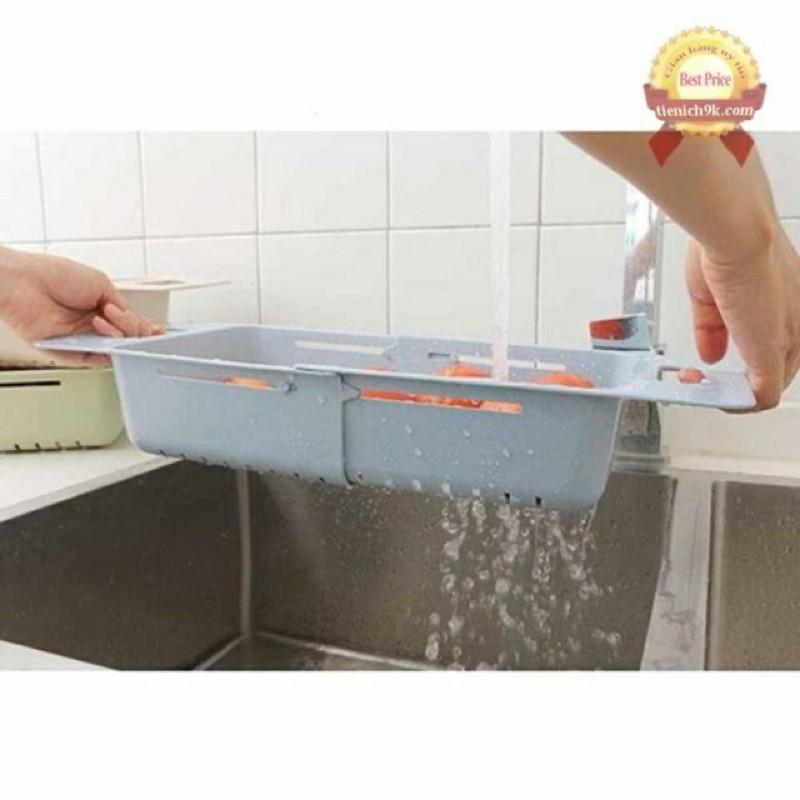 Khay nhựa, rổ nhựa gác bồn rửa bát thu gọn thông minh 5613