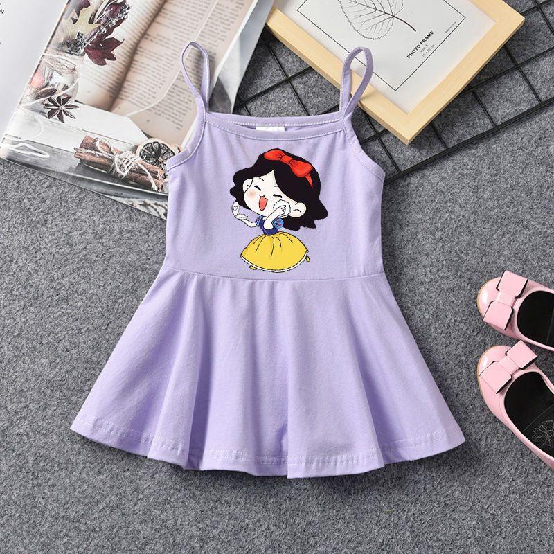 DIYIWEI Cô gái mùa hè váy trẻ em nhỏ treo váy mùa hè phong cách phương Tây bé vest đầm
