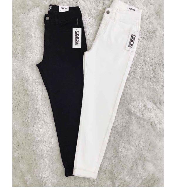 QUẦN JEAN SKINYY ĐEN TRẮNG 9 TẤC