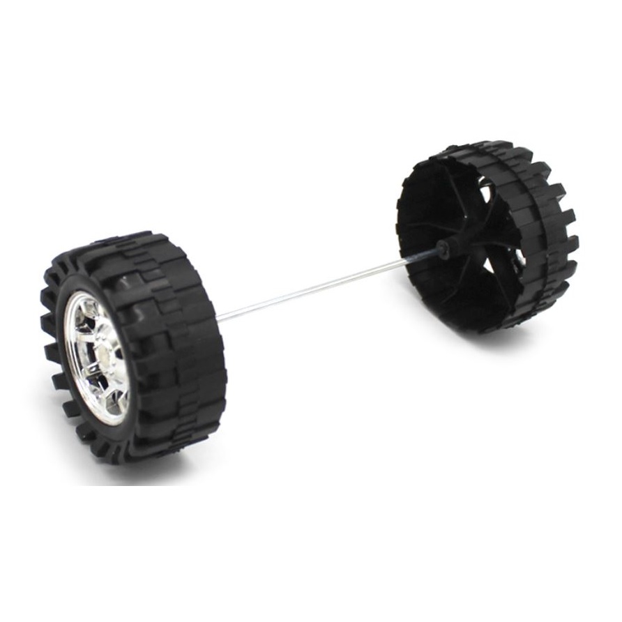 Bánh xe nhựa cỡ lớn đường kính 58mm trục 2.5mm để chế tạo, giá bán 1 cái