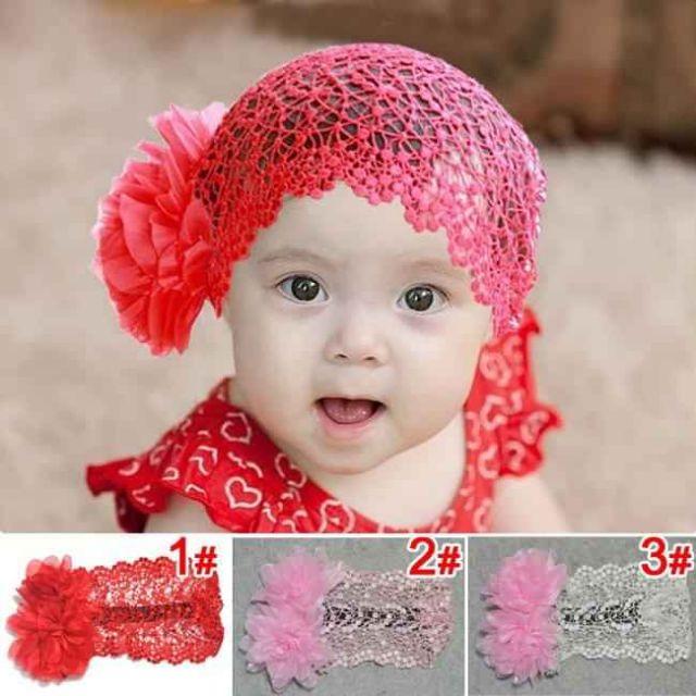 Băng đô hoa bản to bé gái