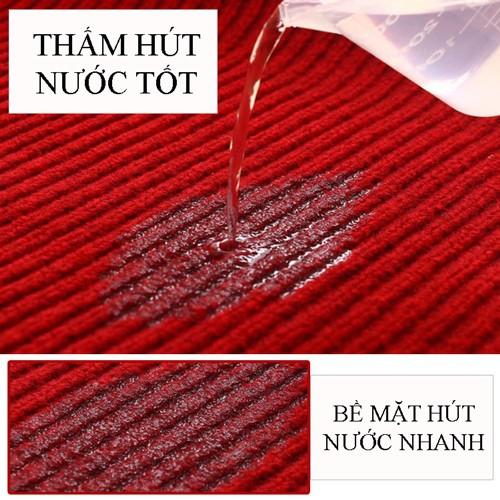 Thảm chùi chân nỉ đế cao su, kích thước 0.8x1.2m