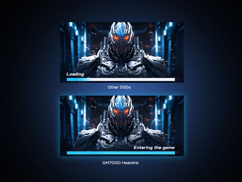 Ổ cứng SSD Acer Predator GM7000 Heatsink 512GB / 1TB / 2TB PCIe Gen 4x4, Tốc độ đọc Up to 7400 MB/s Bảo hành 5 năm Hàng chính hãng