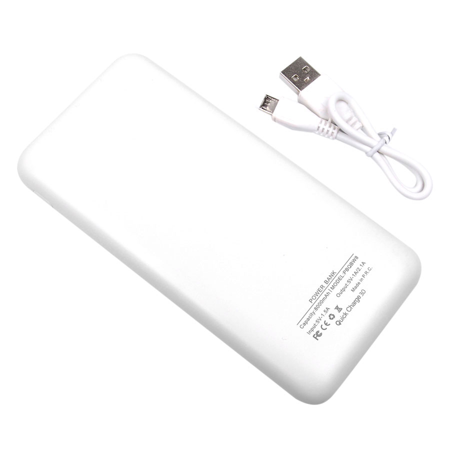 Pin Sạc Dự Phòng TEXET 8000mAh PBQBW8 - Hàng Chính Hãng