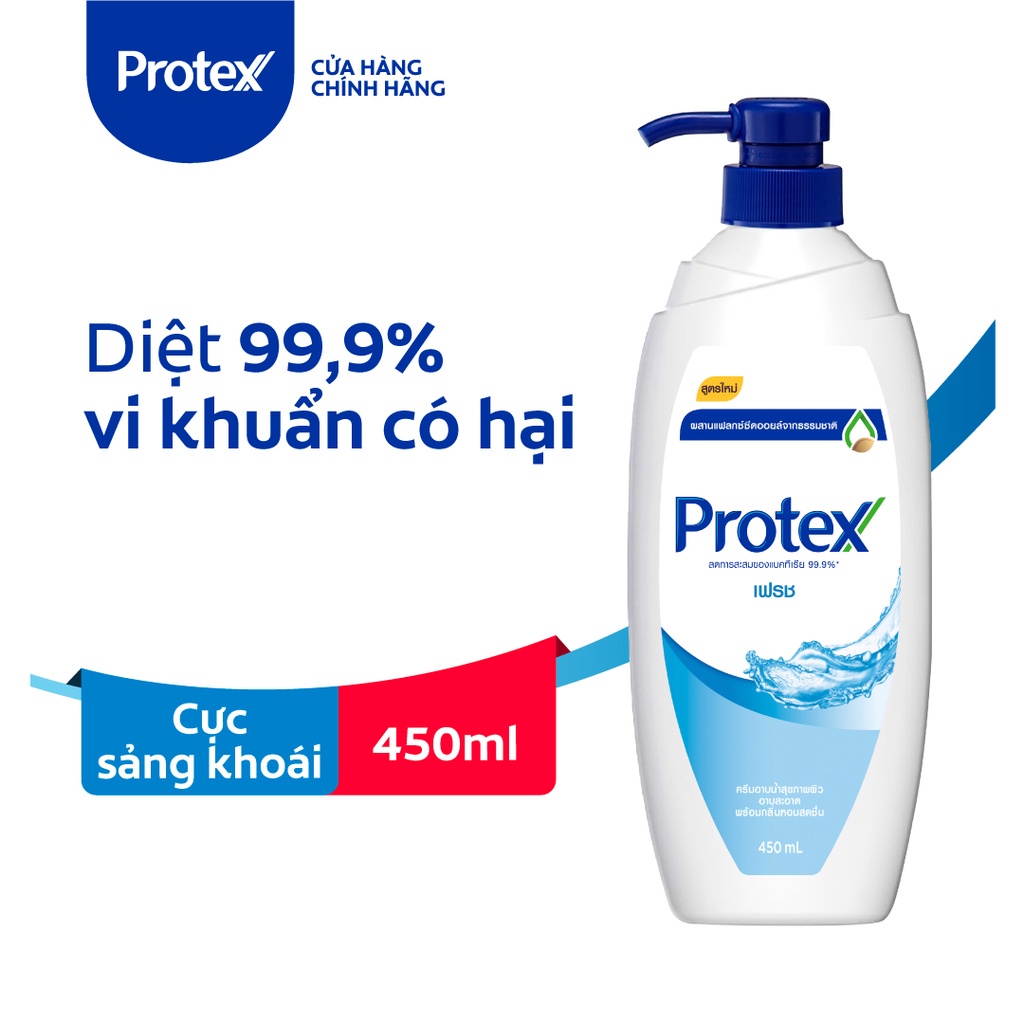 Sữa tắm diệt khuẩn Protex Fresh sạch sảng khoái 450ml/chai