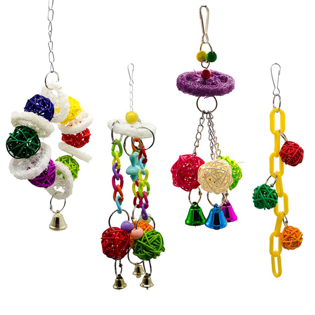 Bird Toy Conure Foraging Hanging Toy for Small Medium Parrots  Type 1