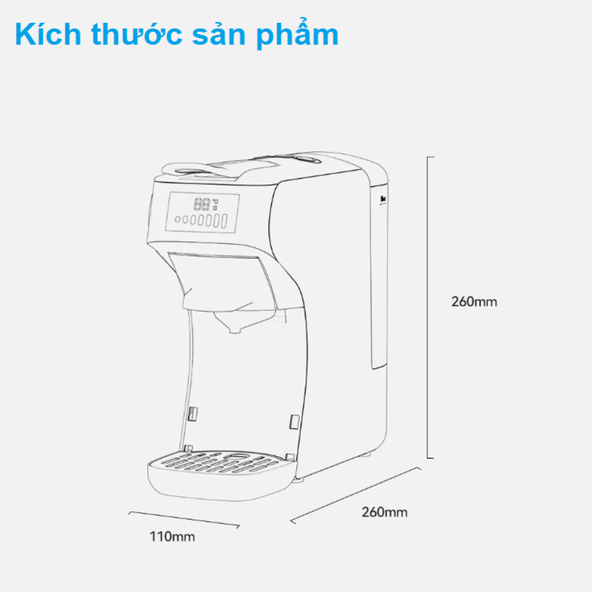 Máy pha cà phê 6 trong 1, Espresso, Viên Nén Nespresso, Nescafe Dolcegusto, Kcup, Túi ESE POD và Trà thương hiệu Mỹ HiBREW H1B - Hàng Chính Hãng