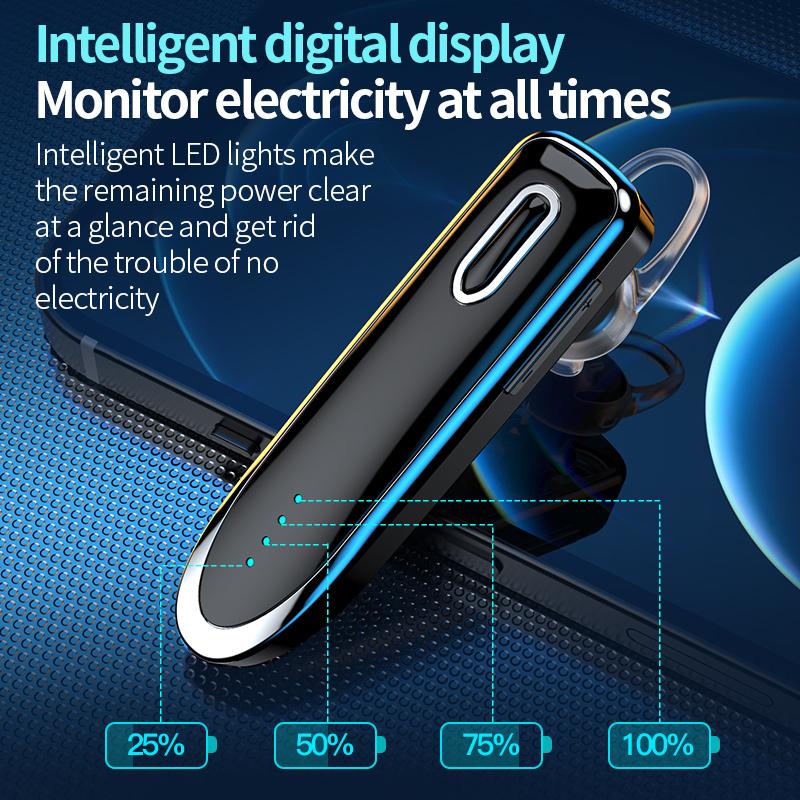 Kinh Doanh Bluetooth Tai Nghe Đôi MIC Giảm Ồn 130MAh Pin Dung Lượng Lớn Chống Nước Không Dây Tai Nghe Nhét Tai