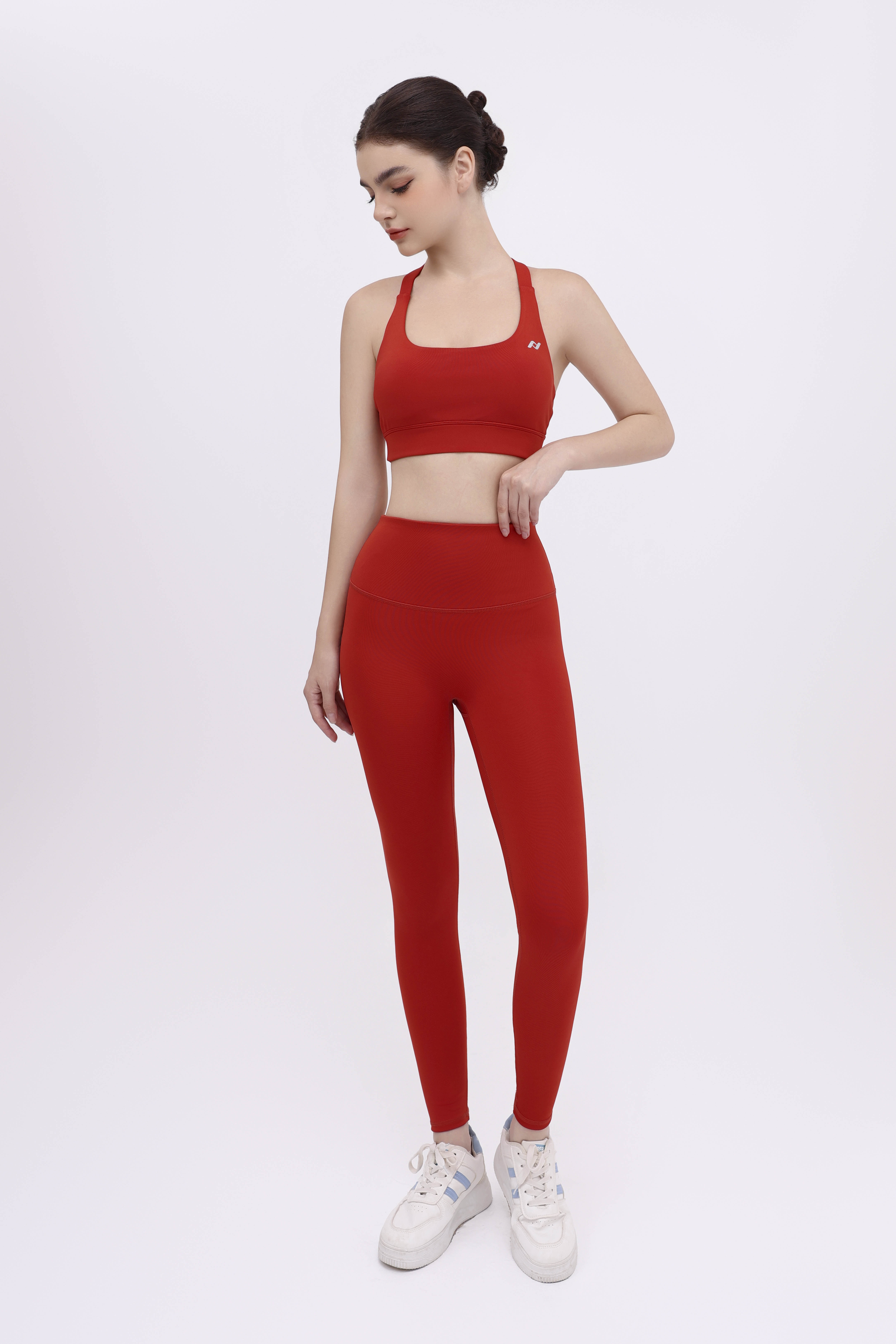 Quần legging thể thao tập Gym Yoga Pilates không đường may giữa nhạy cảm FFLG002 - FANFIT