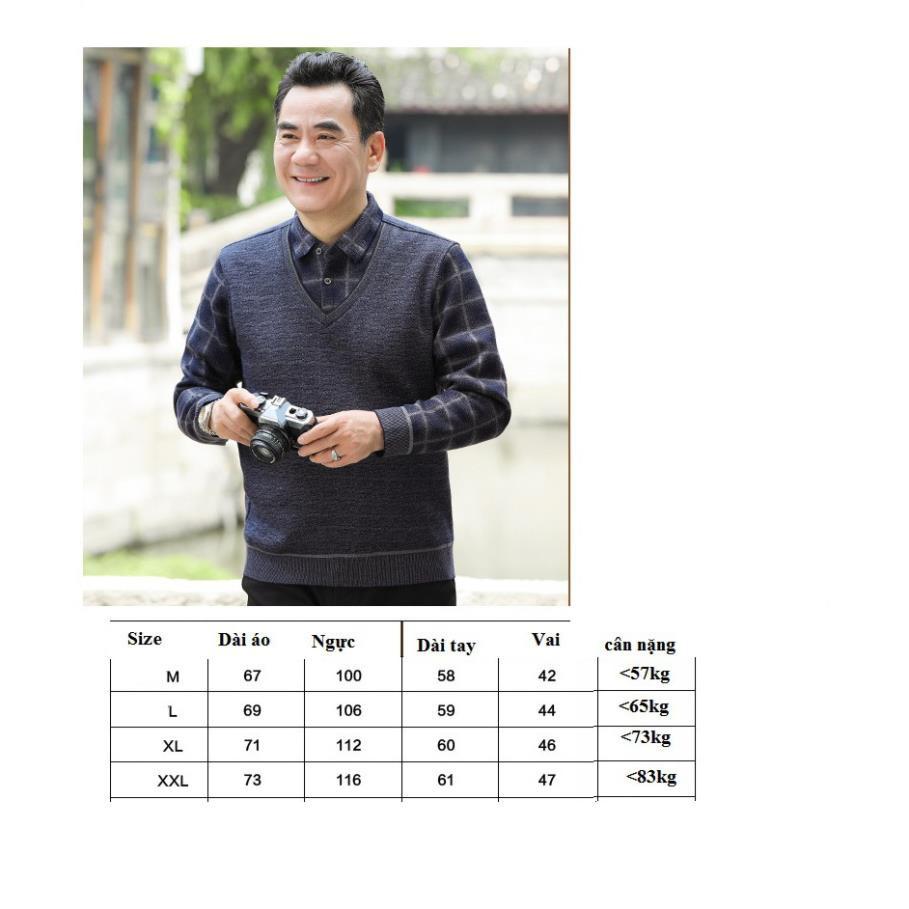 Áo ấm lót nỉ cho bố, cho ông