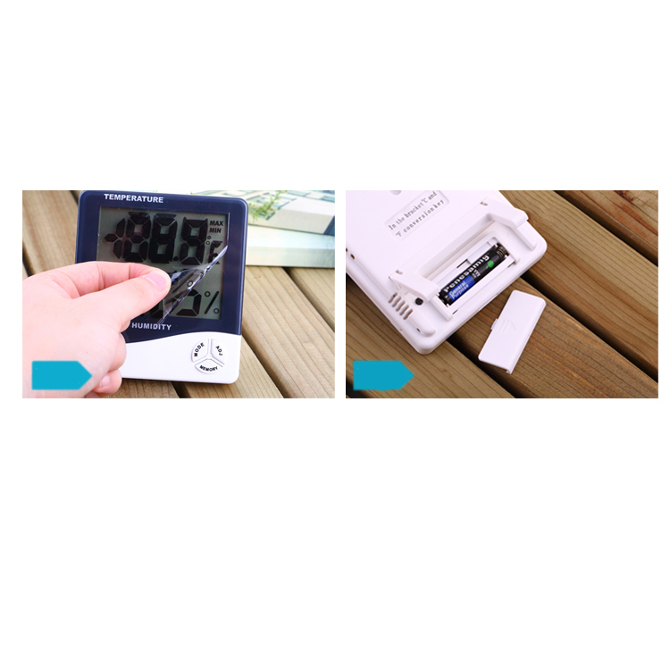 Đồng Hồ LED Đo Độ Ẩm Để Bàn Trong Nhà Điện Tử Nhiều Chức Năng