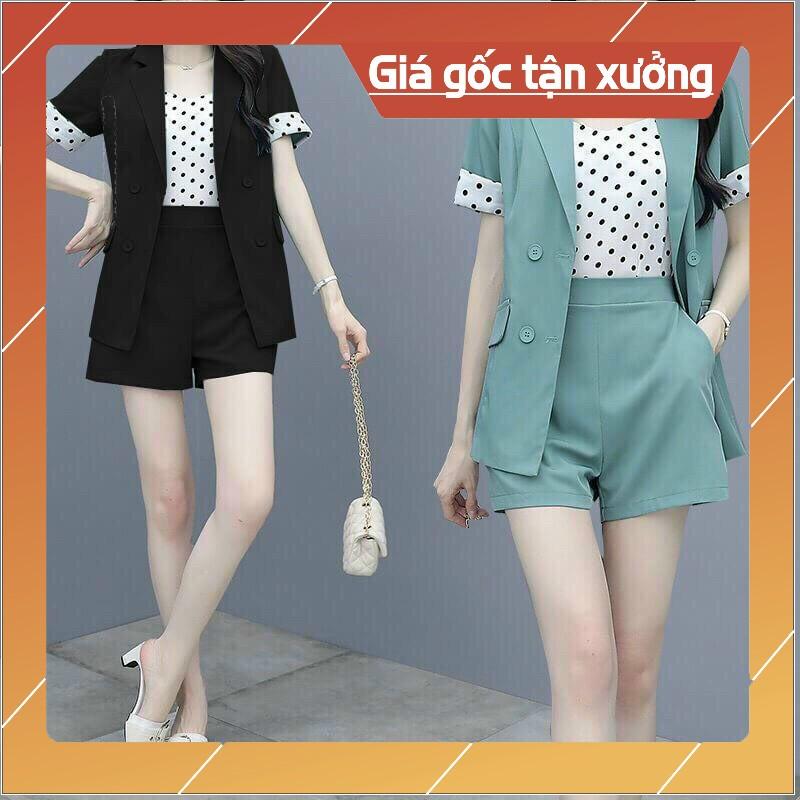 BỘ ĐỒ VEST TAY NGẮN KÈM ÁO THUN XINH XẮN - KS270546