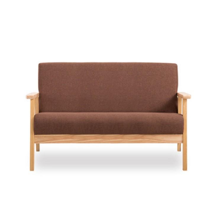 Ghế sofa đẹp khung gỗ tự nhiên cho phòng khách, Ghế sofa nỉ cho 3 người