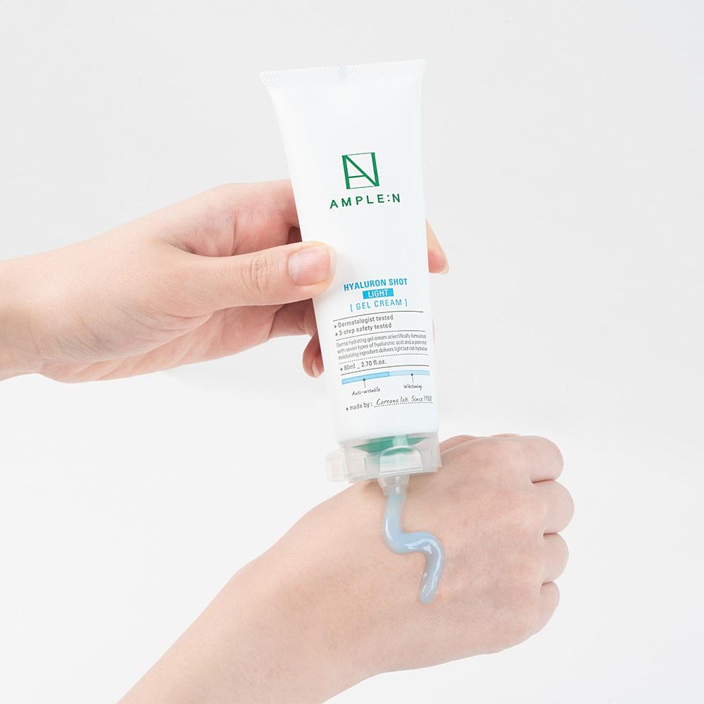 Gel dưỡng ẩm AMPLE:N Hyaluron Shot Light Gel Cream 80ml