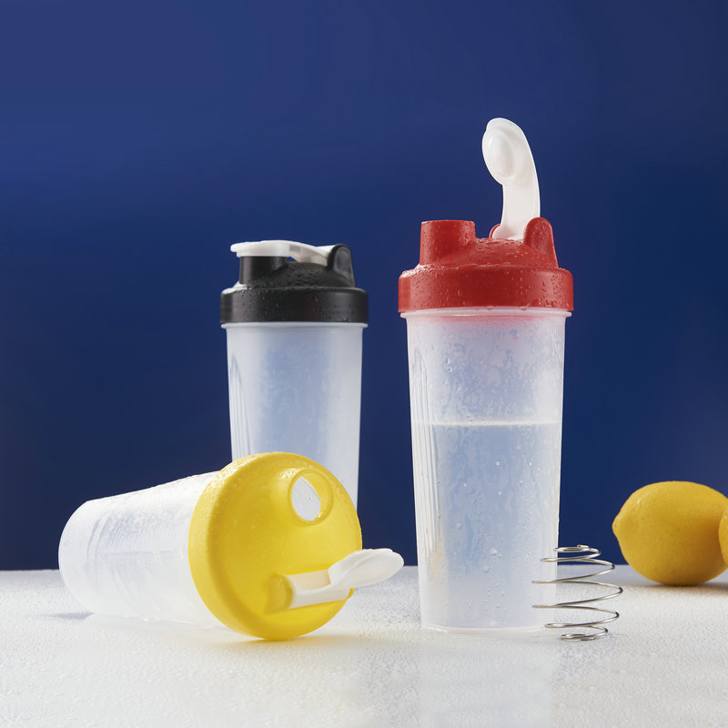 Bình lắc tập gym bình nước shaker thể thao 600ml có quả cầu lò xo giúp hòa tan sữa bột và chất khó tan