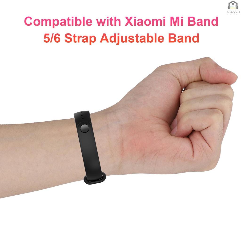 Dây đeo thay thế chất liệu silicon màu trơn cho Xiaomi Mi Band 5/6 Xiaomi Mi Band 5/6