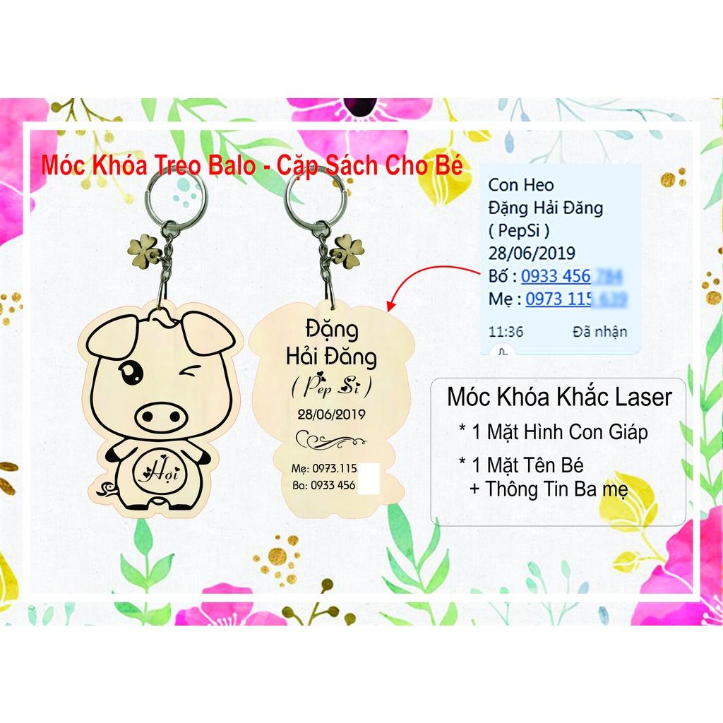 Móc Khóa Treo Balo - Cặp Sách cho bé