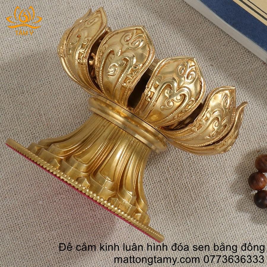 Đế Cắm Kinh Luân Hình Đóa Sen 1 Tầng, Thiết Kế Bắt Mắt, Vừa Nhiều Loại Kinh Luân, Nhiều Màu Sắc