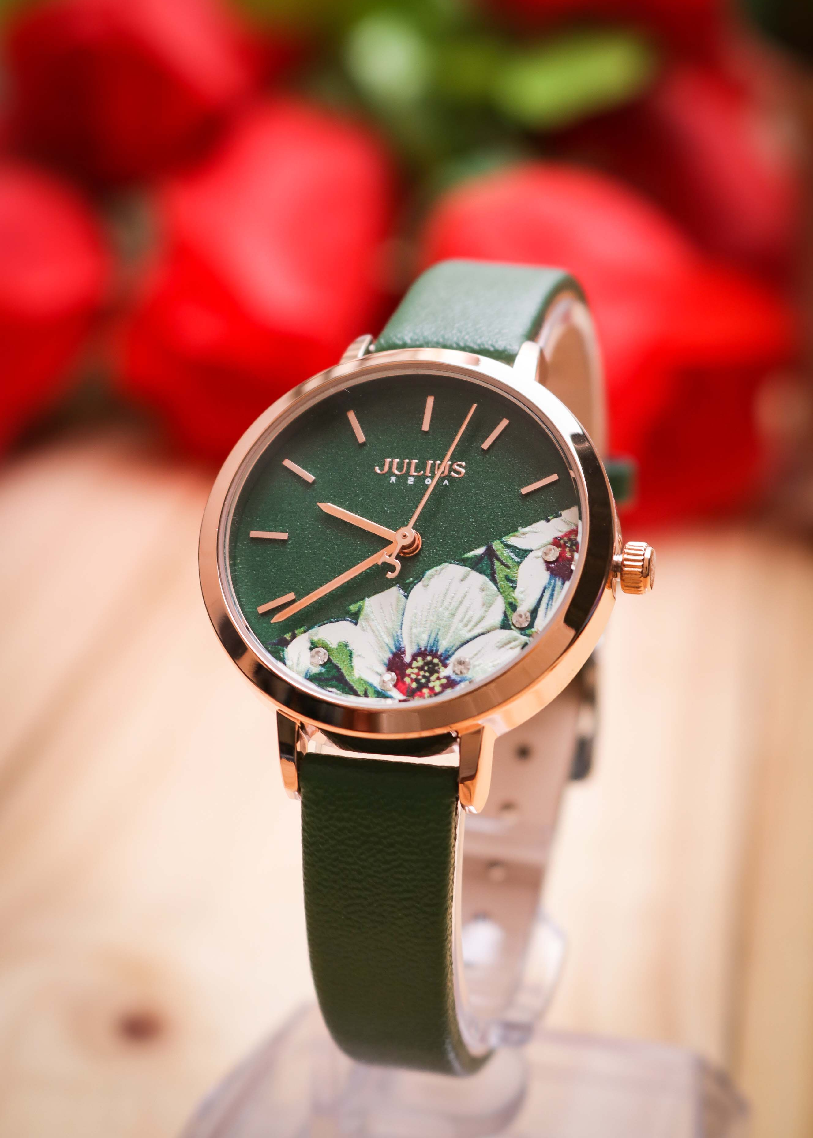 Đồng Hồ Nữ Dây Da Julius JA-1089D