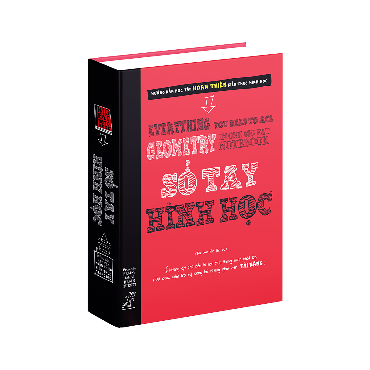 Sách - Sổ tay Hình học ( Tiếng Việt ) Tổng hợp kiến thức toán học hình học từ lớp 8 đến lớp 12 - Á Châu Books, bìa cứng in màu