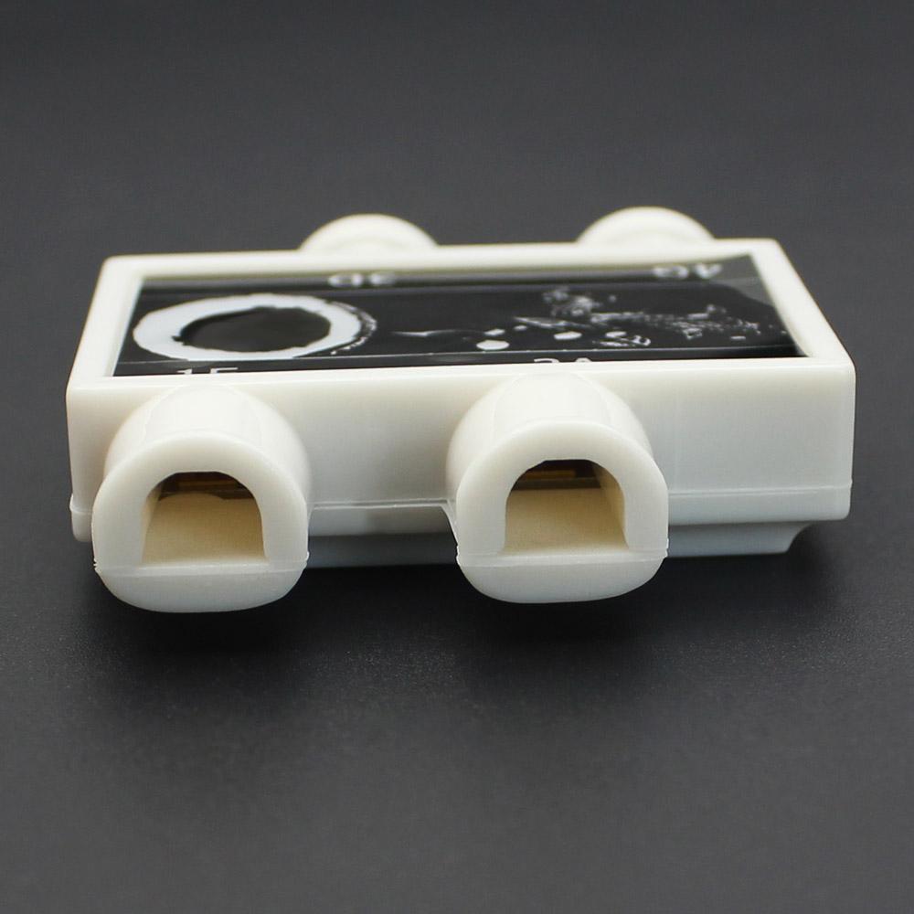 Portable 4 Notes Diatonic Pitch Pipe Box Tuner for Violin Practicing White