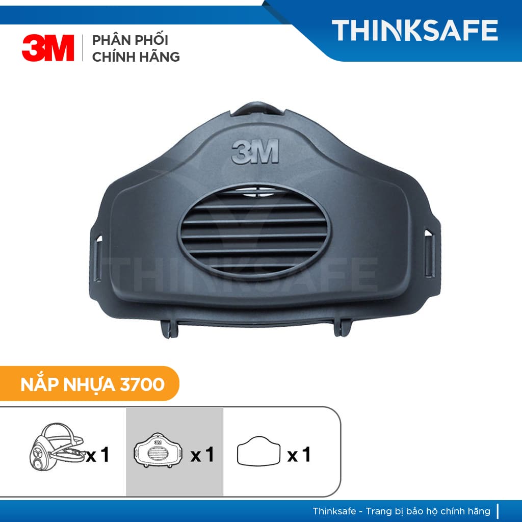 Mặt nạ phòng độc 3M Thinksafe, phòng độc, chuyên phòng dịch, chống giọt bắn, lọc bụi mịn, khói hàn, xịt sơn - HF52/3700K