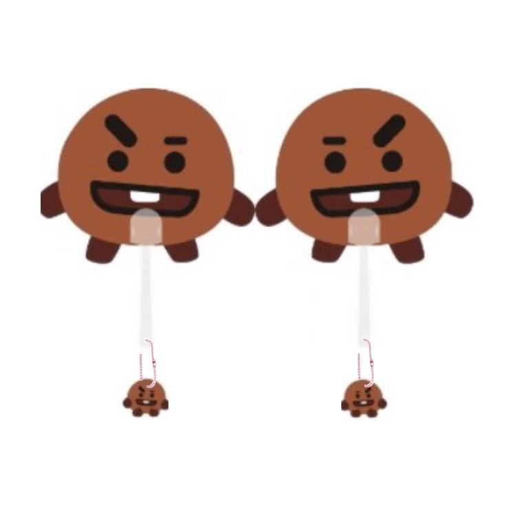 Quạt cầm tay KPOP BTS BT21 TATA COOKY KOYA