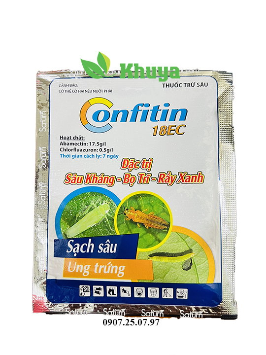 Thuốc trừ sâu Confitin 18EC 18ml Sâu kháng - Bọ trĩ - Rầy xanh