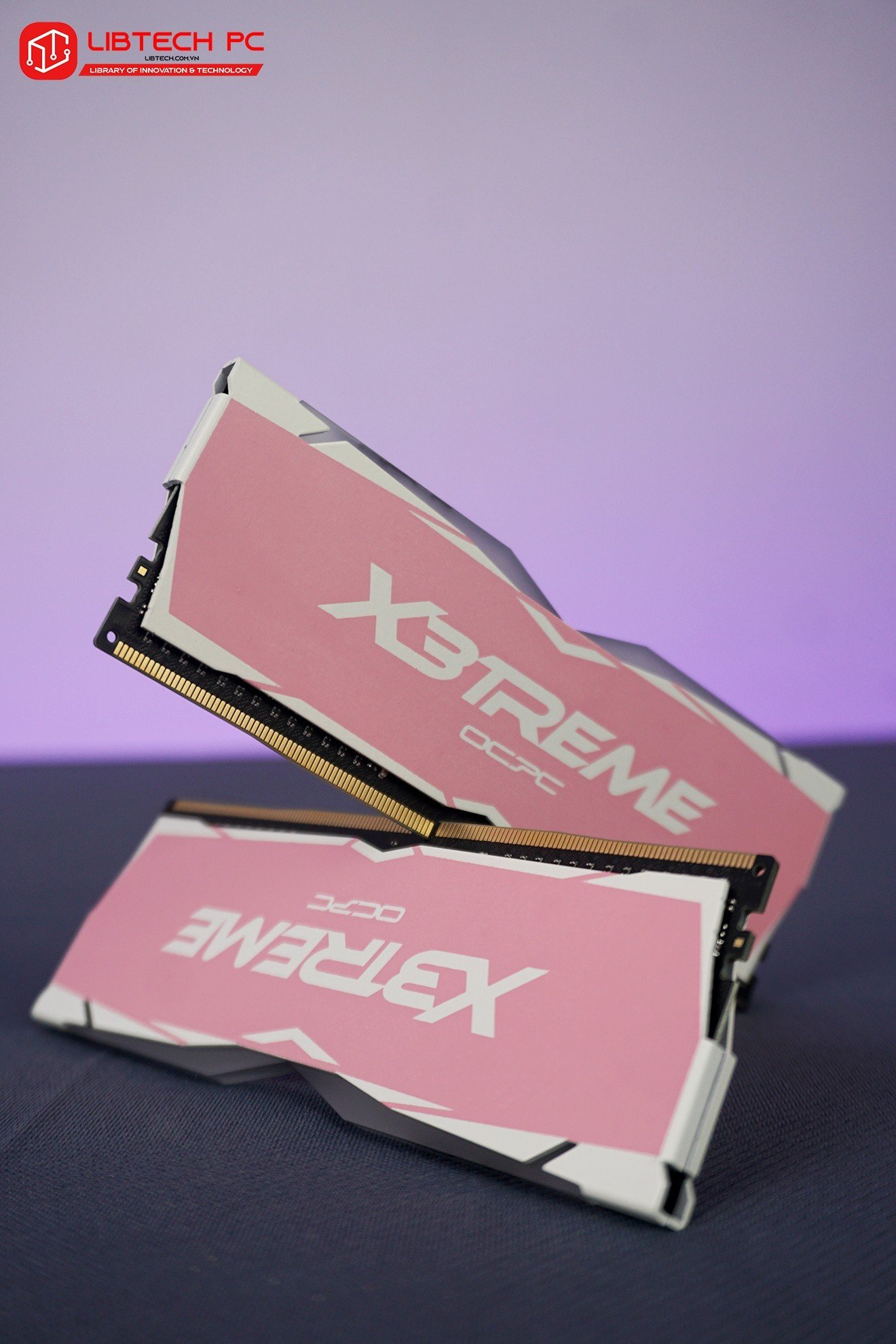 Ram OCPC X3TREME Aura RGB 16GB DDR4 Bus 3200 C16 Pink