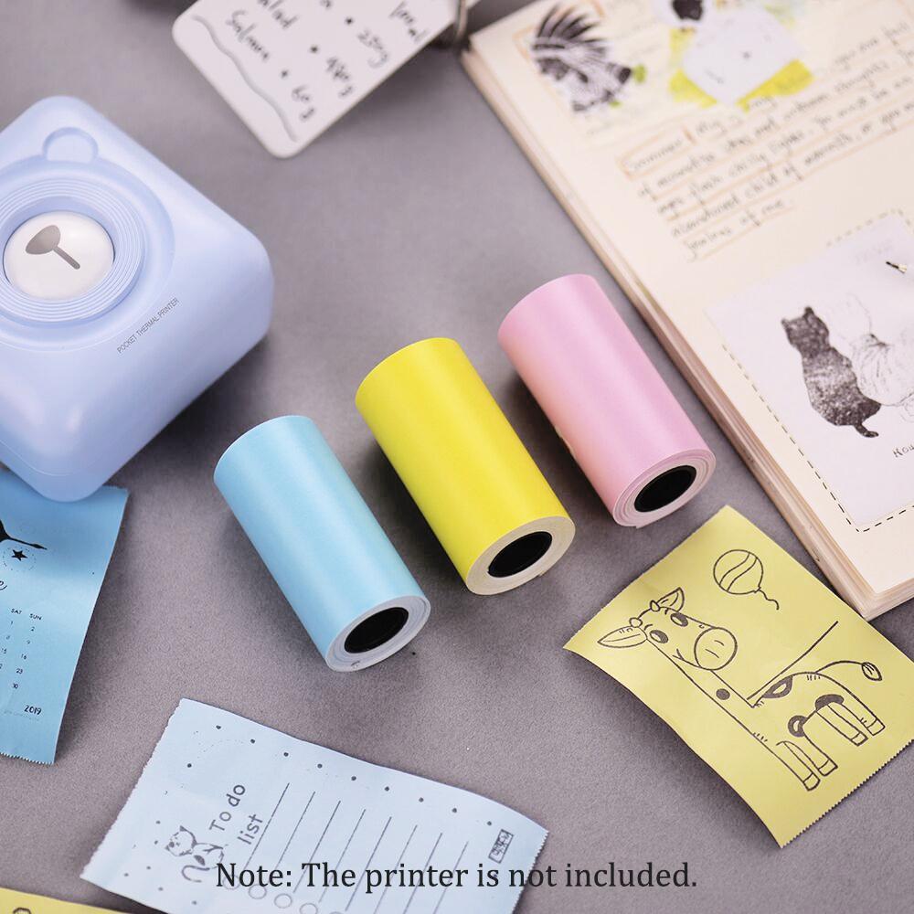 Giấy dán màu in nhiệt có keo tự dính 57 * 30mm