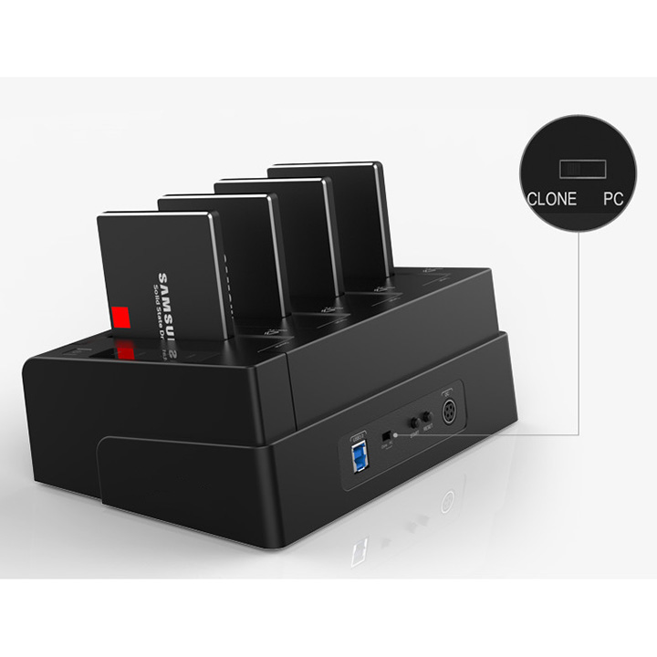 Dock ổ cứng clone 1 ra 3 USB3.0 6648US3-C