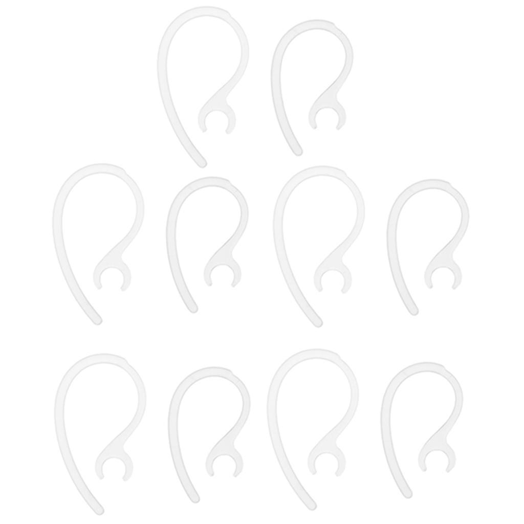 2X 10 Pieces Replacement Earhook Ear Earloop Clip For Headset clear