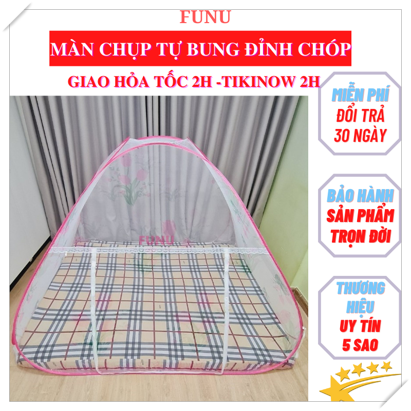 Mùng chụp, màn chụp tự bung chống muỗi FUNU - Hàng chính hãng, sản xuất tại Việt Nam