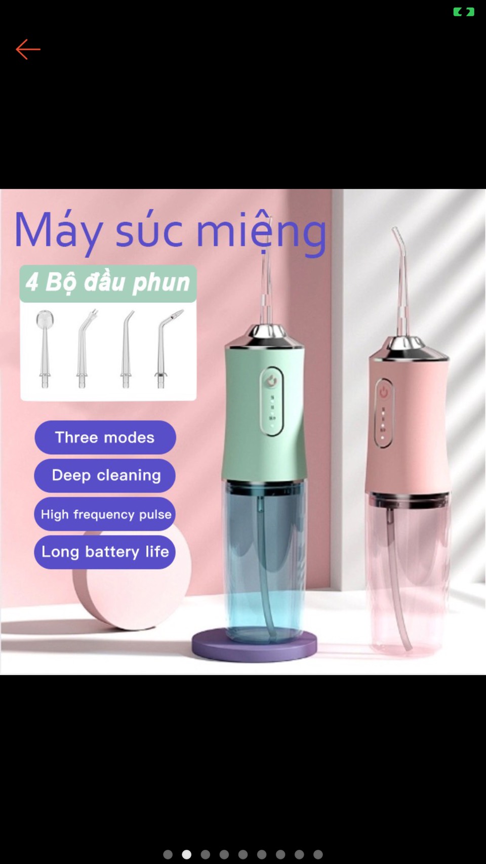 Máy tăm nước quốc tế Oral irigator công nghệ cao cấp ,chất liệu an toàn bảo vệ răng miệng không sâu răng