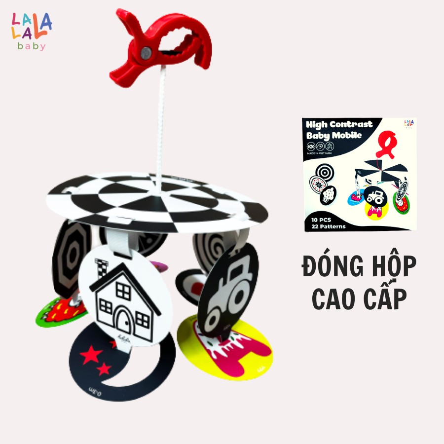 Đồ Chơi Treo Cũi Treo Xe Đẩy Kích Thích Thị Giác Cho Bé Sơ Sinh 0-6 Tháng - Hiệu Lalala Baby