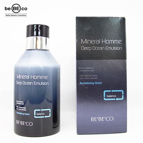 Sữa dưỡng da nam BEBECO MINERAL HOMME DEEP OCEAN EMULSION Hàn Quốc hương thơm nước hoa 200ml