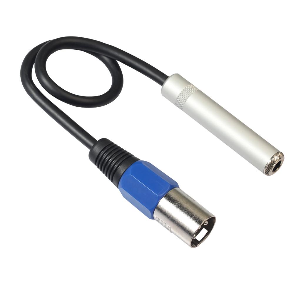 Âm Thanh Stereo Jack 6.35 Mm Cái-3 Chân Nam XLR Cắm Dây 1ft 0.3 M