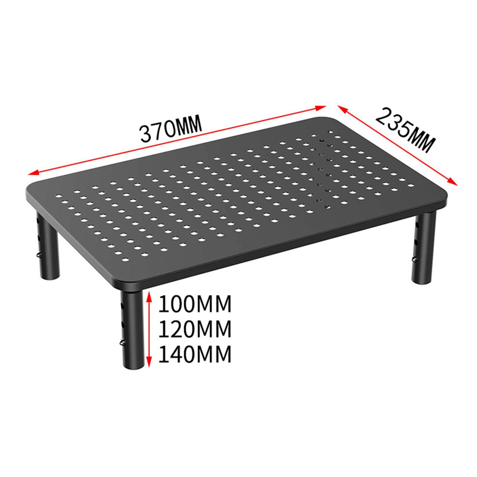 Monitor Stand Riser with Mesh Platform Height Adjustable for Computer PC