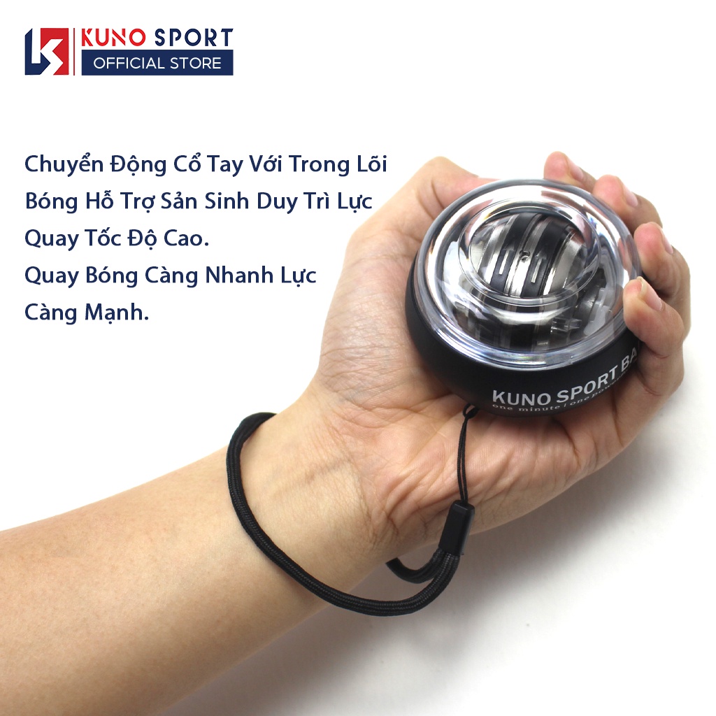 Bóng Tập Cổ Tay KUNOSPORT BALL Thiết Kế Xoay Tròn Chuyên Nghiệp Luyện Tập Cổ Tay, Cánh Tay Chơi Thể Thao