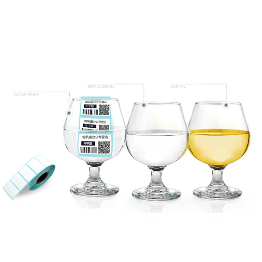 500 Miếng 70X50 Mm Trống Trắng Keo Tản Nhiệt Dính Chắc Adress Máy In Nhãn