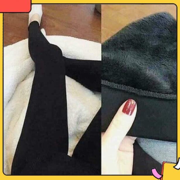 Quần Lông Nâng Mông Nữ Kiểu Dáng Legging Trẻ Tôn Dáng Mặc Ấm Vào Mùa Đông