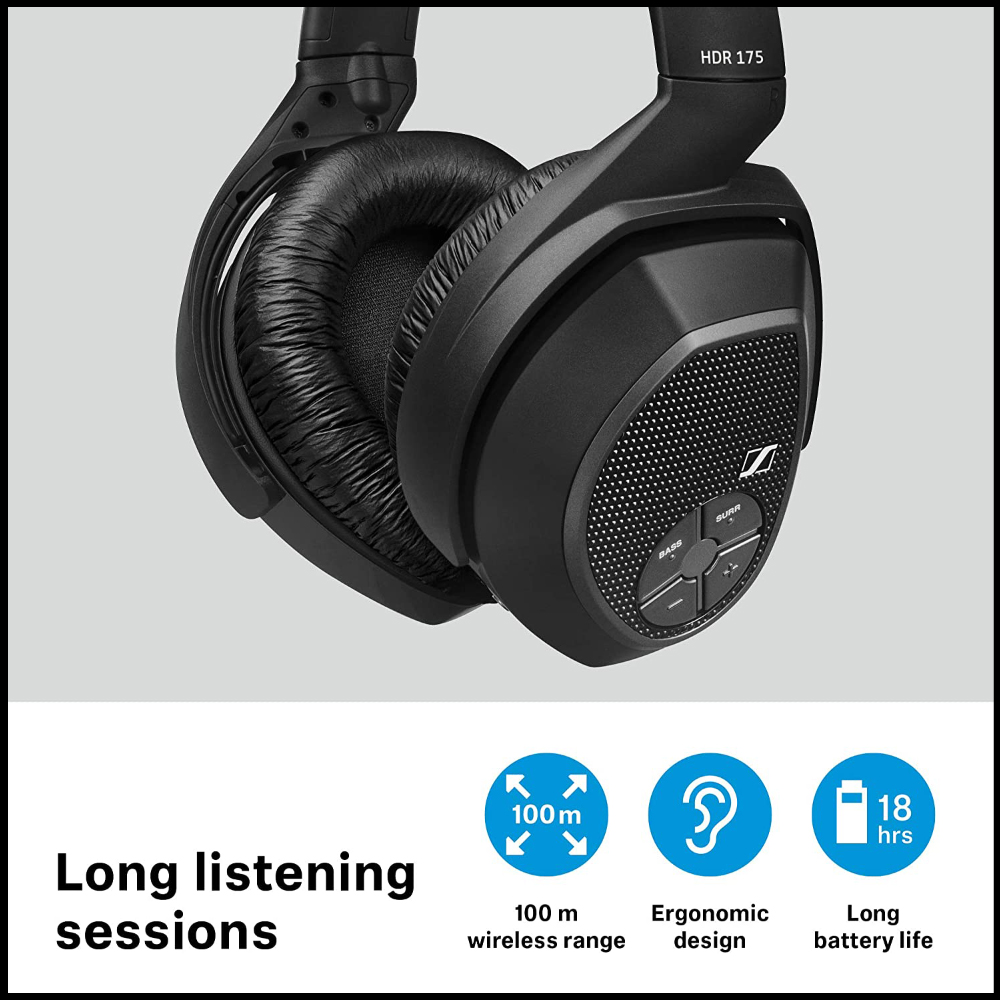 Tai Nghe Chụp Tai Không Dây Sennheiser RS 175 - Hàng Chính Hãng