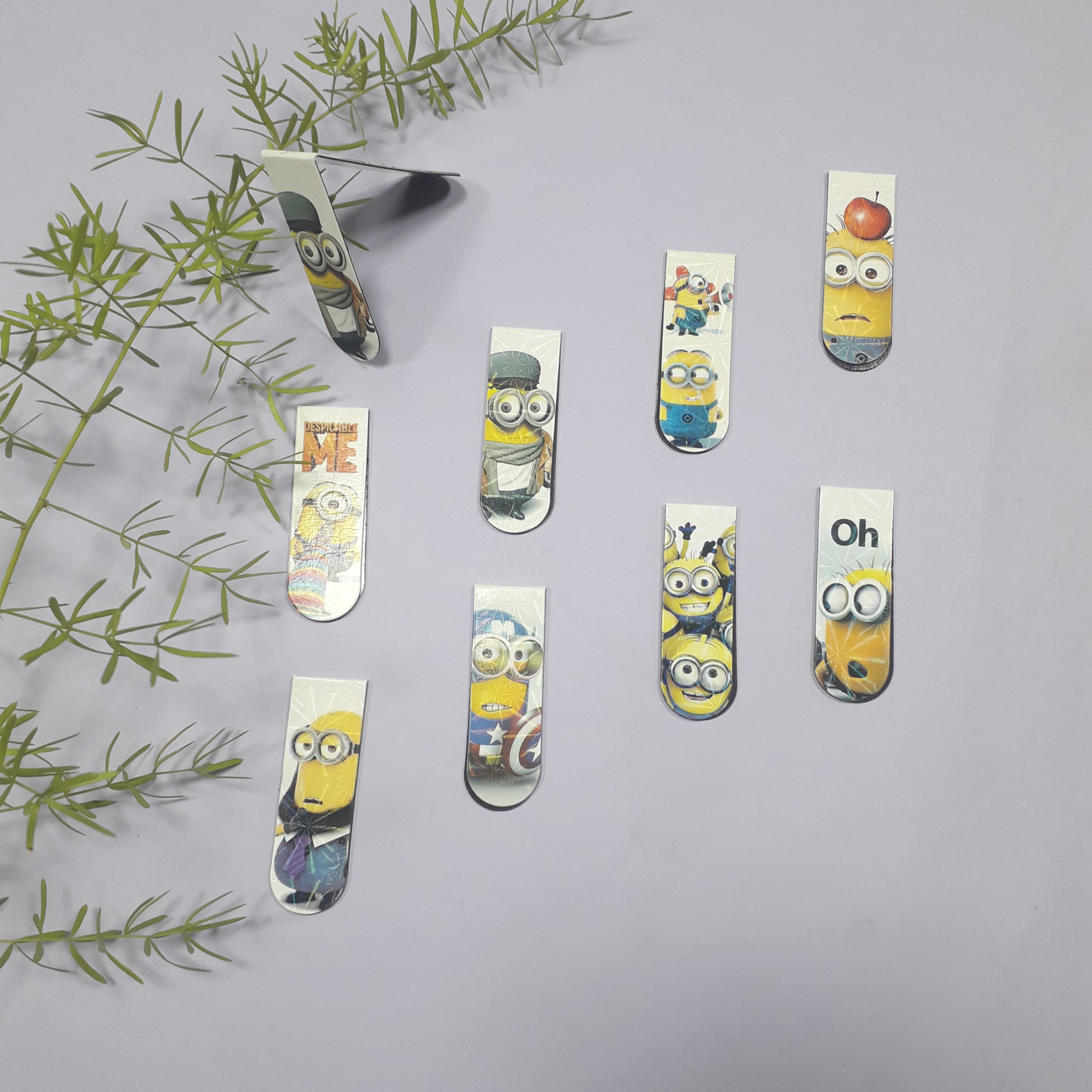 Combo 9 Bookmark Nam Châm Đánh Dấu Sách - Minions (Mẫu Ngẫu Nhiên)