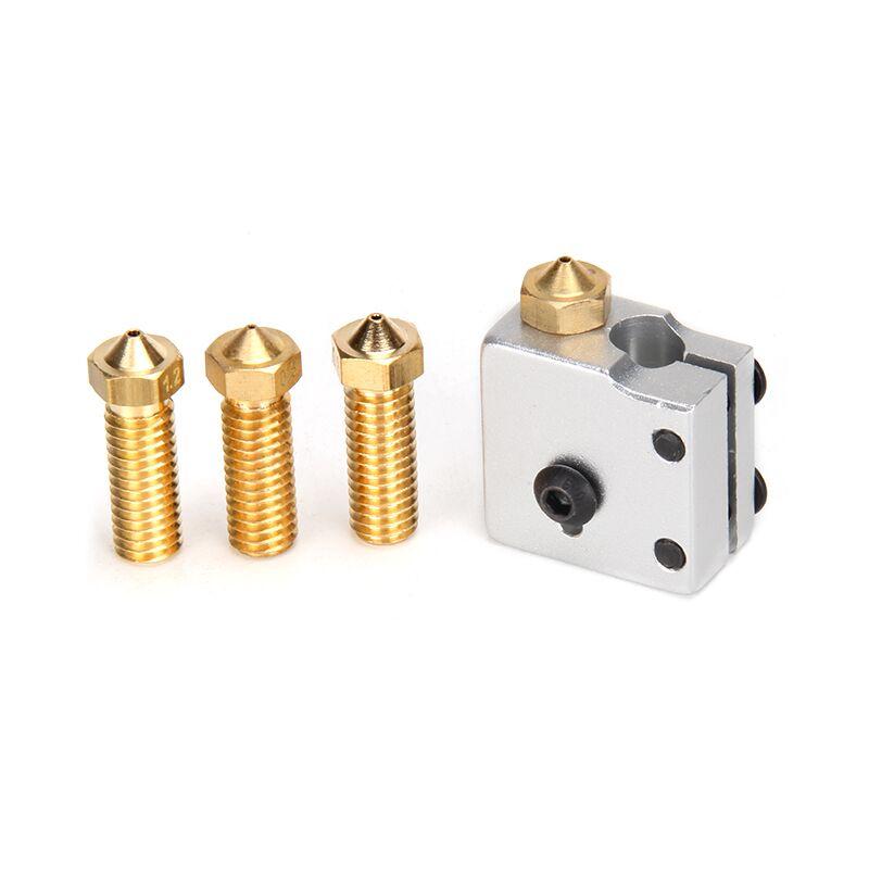 10 cái E3D V6 Vòi Vùng núi lửa bằng đồng thau M6 M6 Máy in 3D mở rộng Mở rộng Nốt nóng