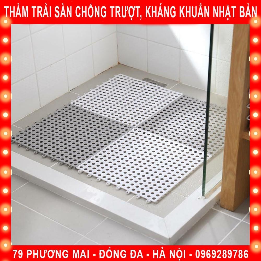 Combo 10 Tấm Thảm Trải Sàn Kháng Khuẩn Nhật Bản Chống Trơn Trượt KT:30*30 - Hàng Nhập Khẩu