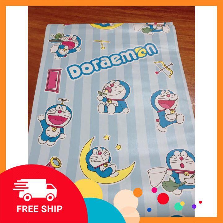 Giấy dán tường FREE SHIPTranh dán tường hình Doreamon siêu ngộ nghĩnh
