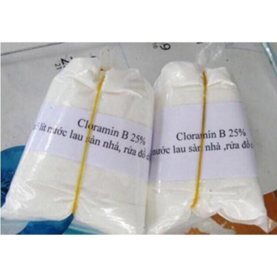 Bột khử trùng, khử khuẩn kháng khuẩn Cloramin b chloramin b tách thùng 1kg của Nhật Bản